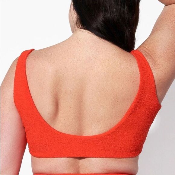 Mara Hoffman NWT Lira Ribbed Bikini Top in Cream Size Large MSRP $145 - Picture 6 of 6